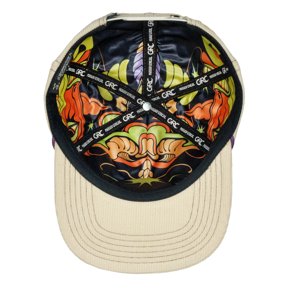 Grassroots x Maddy Cream Corduroy Snapback