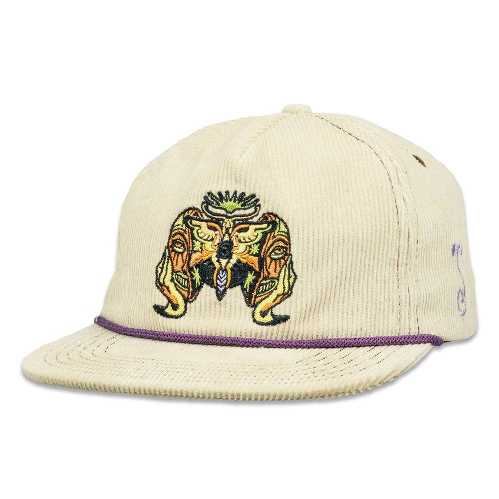 Grassroots x Maddy Cream Corduroy Snapback